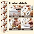 thumbnail image 5 of Peel and Stick Wallpaper Elegant Floral Watercolor Design Soft Reds Oranges Whites Wall Mural 23.6in x 9.8ft Self Adhesive Removable Wall Paper Renter Friendly Wallpaper for Bedroom, 5 of 8