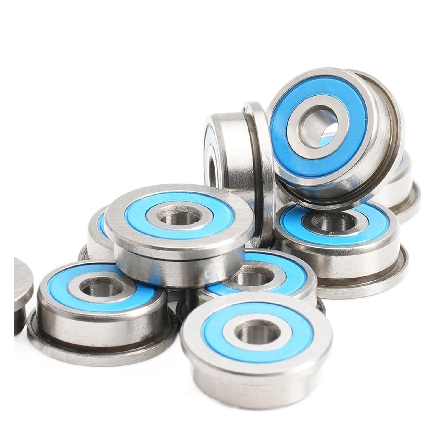 Bimetal Seal Shield Micro deep Groove Bearing 10pcs F623-2RS 3 * 10 * 4mm ABEC-7 Flange Ball Bearings