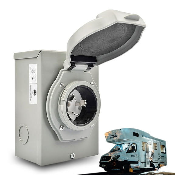 LIFEES 50A 125/250V 12500W Steel Electrical Outlet