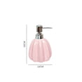 thumbnail image 2 of 380ml Ceramic Refillable Soap Dispenser For Bathroom Premium Kitchen Liquid Pump Bottles, 2 of 6