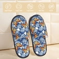 thumbnail image 2 of Balery Colorful Butterfly1 Pantuflas de Casa de Felpa Silenciosas con Diseño Estampado, Zapatillas Cómodas Antideslizantes de Algodón para Interior-Large, 2 of 8