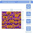 thumbnail image 5 of SKYSONIC Halloween Pumpkin Cotton Washcloths Set of 2, Highly Absorbent Soft Fingertip Towel for Bathroom, Gym, Hotel and Spa, 12x12 Inch, 5 of 7