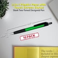 thumbnail image 5 of Pens with Touch Screen Stylus - 10 pack - Plastic Pens - Metallic Green, 5 of 5