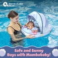 thumbnail image 5 of Mambobaby Baby Pool Float with 3D Canopy and Carrier- Blue, 5 of 8