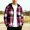 A04 Pink, variant on Xdegoge Boys Plaid Flannel Jacket with Hood Kids Casual Button Down Long Sleeve Shacket Coat Teen Lightweight Fall Winter Outerwear with Pockets Daily Wear Streetwear