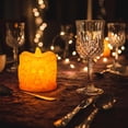 thumbnail image 4 of Fmbmuo Warm Light Halloween-Themed Flameless Led Candles , Outdoor Indoor Orange Thanksgiving Ornament , For Home Party Holiday Desktop Decor, 4 of 8