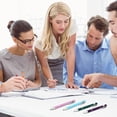 thumbnail image 3 of Yeaqee 100 Pieces Ballpoint Pen with Stylus Tip Click, 2 in 1 Black Ink, 1.0 mm Medium Point Stylus Metal Pen for Touch Screen Tablet (Assorted Color, 3 of 7