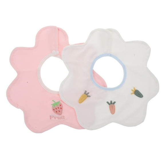 AURARMLET 2Pcs Bib for Babies Cotton Prevent Saliva for Newborn Baby Shower