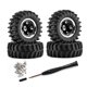 thumbnail image 4 of 4 ruedas y neumáticos para coche RC a escala 1/30, repuestos portátiles para SCX30 Negro, 4 of 9