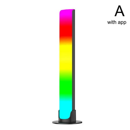 

RGB Pickup Rhythm Night Light Strip Lamp with Music Desktop Atmosphere Lamp Bar F5O7