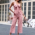 thumbnail image 5 of IROINNID Sleeveless Jumpsuit For Women Full-Length Ladies Summer Backless Loose Long Rompers Jumpsuit, 5 of 9