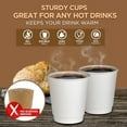 thumbnail image 2 of Diska NuLife 8 oz Double Wall White, Disposable Glasses Double Wall Paper Coffee Cups, Hot and Cold Beverage Drinking Tea Cup for Parties, Kitchen (25 Pcs), 2 of 5