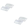thumbnail image 1 of Transemion 1 Pair Light Lens Cover Guard Mud Tips for Transparent 52x100mm 2Set, 1 of 6