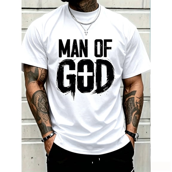 100% Cotton Man Of God I Jesus T-Shirt Women's Men Graphic Tee