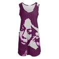 thumbnail image 2 of Nina simone - best african singer Sleeveless U-Neck Fake Two Piece Dress party dress women elegant luxury beach dress, 2 of 6