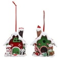 thumbnail image 1 of 2pcs Christmas Candy House Lighted Gingerbread House Tabletop Decor Christmas Gift, 1 of 8