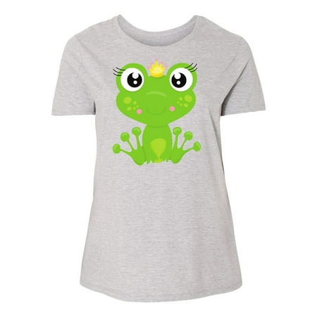 Frog Princess, Girl Frog, Frog Wearing A Crown Women's Plus Size