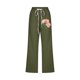thumbnail image 2 of Pantalones de Mujer Casual, Impresión Elástica Suelta Pantalones de Pierna Ancha Recta con Bolsillo Hecho de Poliéster Suave para Toda la Temporada, Pantalones de Pierna Ancha de las Mujeres, 2 of 4