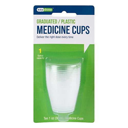 Ezy Dose Graduated Plastic Medicine Cups