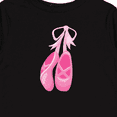 thumbnail image 4 of Inktastic Ballet Shoes, Ballet Slippers, Ballet Dance - Pink Girls Long Sleeve Toddler T-Shirt, 4 of 5