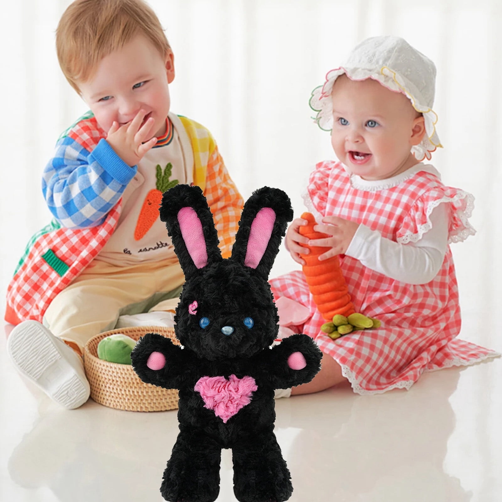 Adorable Rabbit Toy for Kids Collectors and Cozy Home Soft Huggable Cute Stuffed Animal