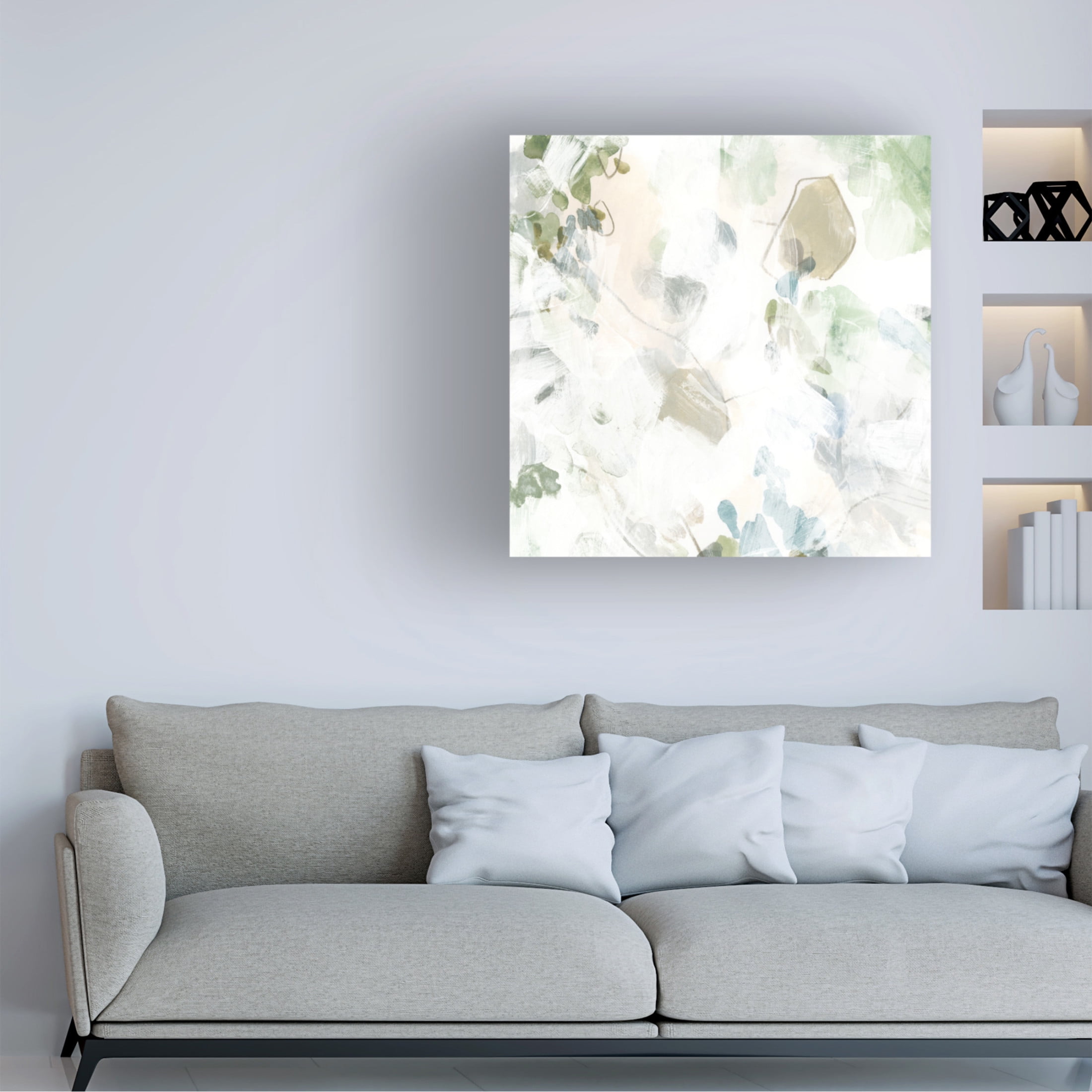 Trademark Fine Art June Erica Vess Green Granite II Canvas Wall Art