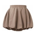 thumbnail image 3 of POIUYTR Summer Bubble Mini Skirt for Girls Casual High Waist Puffy Hem Skirts Kids Cute Skirts With Shorts, 3 of 6