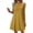 Gold, variant on Women's 2026 Summer Mini Dress Spring Casual V Neck Floral Embroidered Ruffle Sleeveless Shift Flowy Boho Dress Sundress Gold M