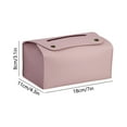 thumbnail image 3 of Fmbmuo Genuine or Faux Leather Tissue Box Cover Minimalist Tissue Box Cover PU Easy Refill for Office Desk, 3 of 5