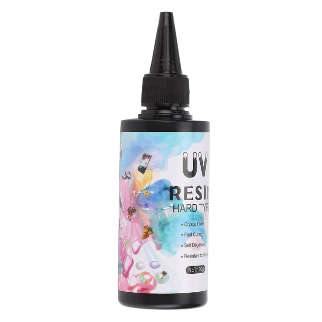 UV Resin Upgraded Formula Fast Curing Resin for Jewelry Making Craft Decoration, Handworked DIY Transparent Color Anti Yellowing Fast Curing Clear UV Glue Adhesive