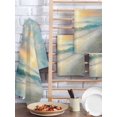 thumbnail image 2 of Ocean Sunrise Coastal Hand Towels Set, Waffle Weave Kitchen Towels 3 Pieces, Summer Beach Abstract Art Microfiber Hair Face Bath Tea Towel Absorbent Quick Drying Cleaning Dish Cloths, 15.7"x23.6", 2 of 7