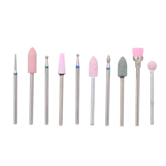10 brocas pulidoras de uñas para cortador de uñas, n.º 1---- Sincero Electrónica