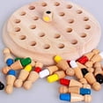 thumbnail image 3 of Ajedrez De Memoria De Madera, Ajedrez De Memoria De Color, Juego De Memoria De Ajedrez De Memoria De Madera Para Niños. Afortunado Sencillez, 3 of 4