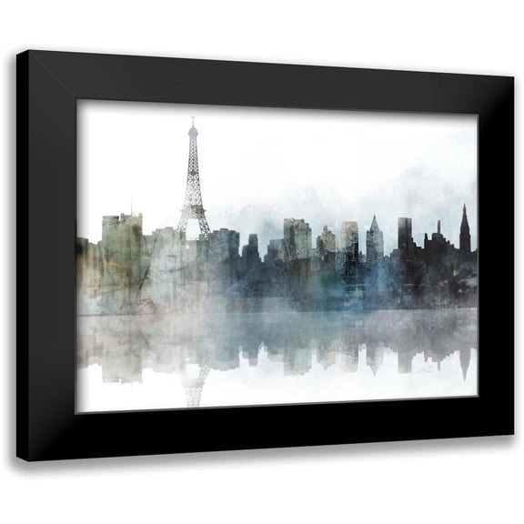 Roko, Ken 14x11 Black Modern Framed Museum Art Print Titled - City Mood, Paris