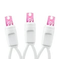 thumbnail image 3 of Novelty Lights 50 Light Pink LED Christmas Mini Light Set (White Wire, 11 feet), 3 of 7