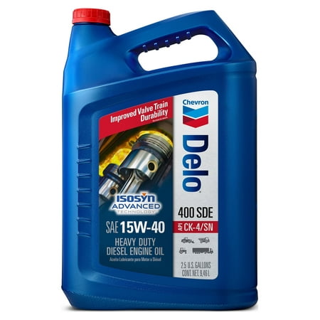 Chevron Delo 400 SDE 15W40 CK-4, 2.5 Gallon Jug