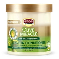African Pride - Olive Miracle Leave-In Conditioner Cream 15 Oz. * BEAUTY TALK LA *