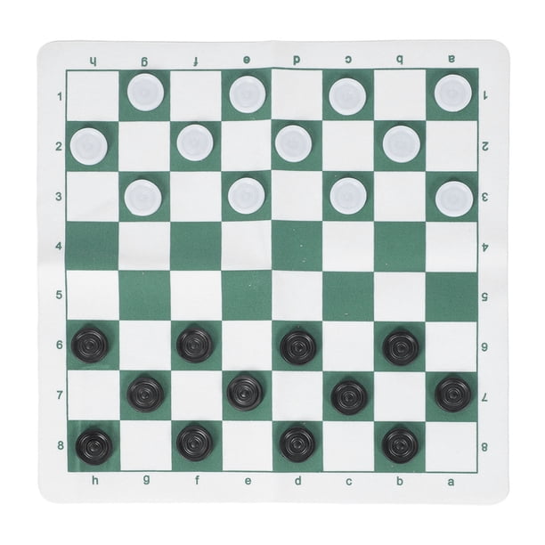 Juego De Damas Ligero, Juego De Mesa Portátil De Cuero PU Para Reuniones Familiares Divertidas