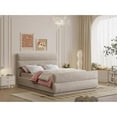 thumbnail image 2 of Meridian Furniture Paxton Beige Chenille Fabric Queen Bed, 2 of 9