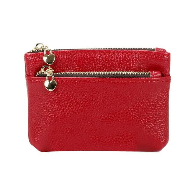 MesaSe Short Wallet Zipper Tassel Delicate Stitching Fine Texture Hand-held Credit Card Holder Square Women Mini Change Purse Women Accessory