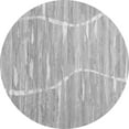 thumbnail image 1 of Ahgly Company Indoor Round Abstract Gray Contemporary Area Rugs, 5' Round, 1 of 1