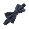thumbnail image 1 of Adult Linen Adjustable Pre-Tied Bow Tie - Navy, 1 of 5