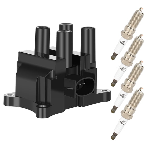 SCITOO 1 ignition coils with 4 iridium Spark Plugs for ford for Mazda Ranger 2.3L L4 2001-2009 B2300 2.3L L4 1999-2004 2.0L L4 ZZM418100 DG-536 DG-474