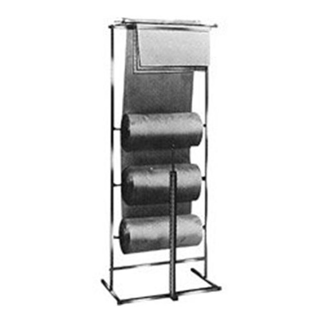 Econoco K30 3 Roll Polyethylene Horizontal Dispensing Rack - Square Tubing