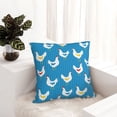 thumbnail image 6 of Yiaed Cartoon Chicken Print Pillow Covers Super Soft Decorative Square Throw Pillow Covers Case Cushion Covers for Sofa Couch Bedroom Car Decor（No pillow core）-26"x26", 6 of 7