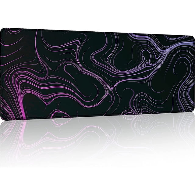 XXL Mouse Pad Extended Gaming Mousepad Large 31.06" x 11.8" Desk Pad Keyboard Mat with Non-Slip Base Stitched Edge for Home Office Gaming Work