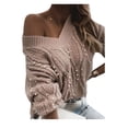 thumbnail image 5 of Seyurigaoka Women Faux Pearl Sweater Long Sleeve V-neck Knitted Pullover, 5 of 9