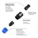 thumbnail image 5 of 10 Conectores de Altavoz NL4FC de , Conector Ohm, Adaptador de Cable de Audio para Altavoz, Bloqueo por , Accesorios de Conector Hembra Speakon de , A, 5 of 5