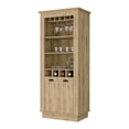 thumbnail image 3 of Brown Wood Tone Bar Cabinet - Organize Your Wine and Glassware, 3 of 3