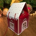 thumbnail image 1 of Caja de regalo navideña, caja para , decoración navideña, portátil, multifuncional, contenedor de golosinas, estuche para regalos y aperitivos Rojo, 1 of 10